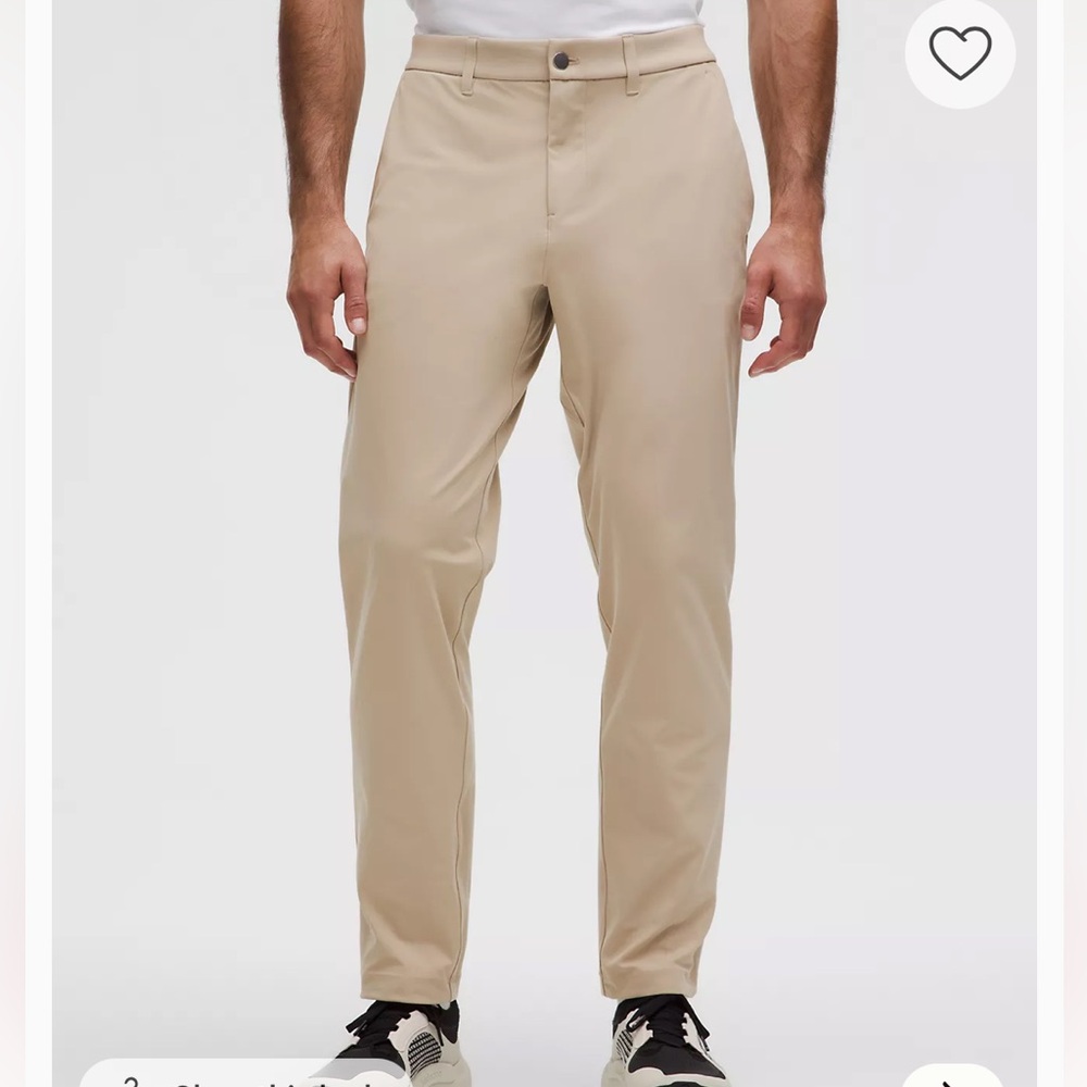 Men’s Lululemon ABC Trouser in khaki 32 W 30 L NWT